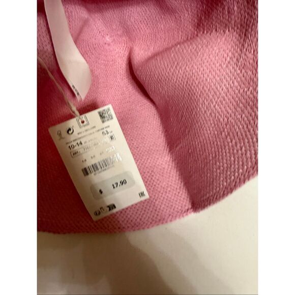 Zara Kids Girls Knit Lightweight Cotton Blend Bucket Hat Pink Size 10-14 NWT - Picture 8 of 8